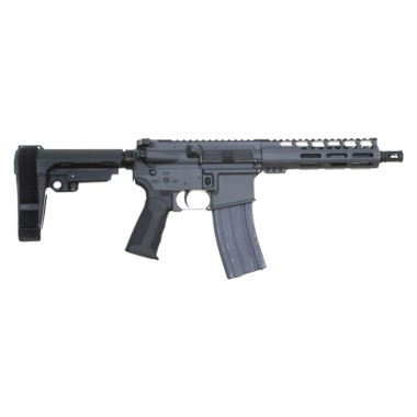 AR-15 7.5" Semi Auto Pistol | SNIPER GREY | SBA3 | Available in 300 BLK, 5.56 NATO, and 7.62x39