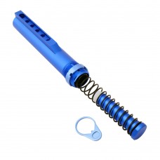 AR-15 M4 Six Position Buffer Tube Kit / Mil-Spec / Blue