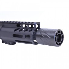 AR-9MM Muzzle Comp with QD Blast Shield | Reduces Concussion | 1/2x28 Thread | Moriarti Armaments