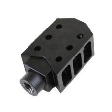 Moriarti AR-15 Rifle Barrett Style Muzzle Brake / 1/2x28 Pitch