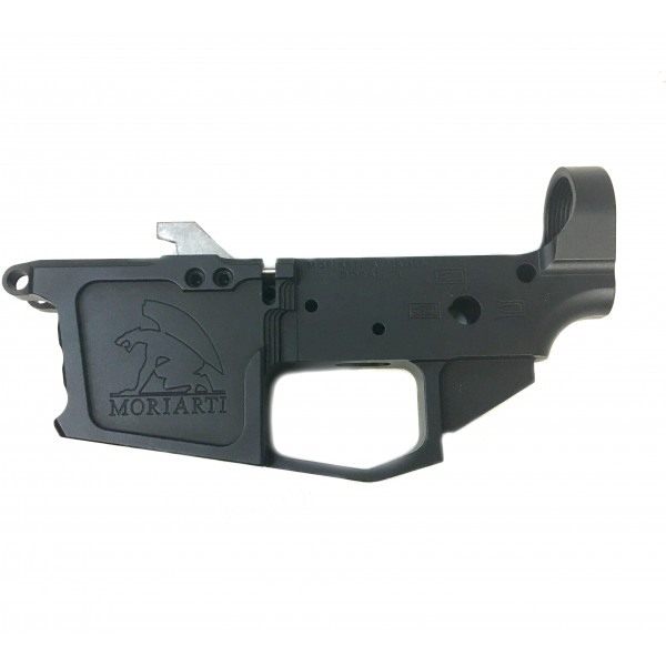 MA-9 STRIPPED BILLET LOWER RECEIVER  WITH MAG CATCH ASSEMBLY AND EJECTOR — Glock Style