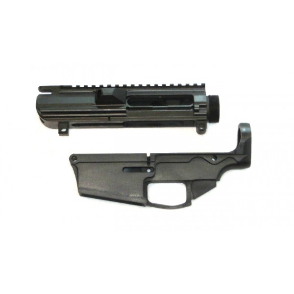 AR-10 .308 80% DPMS style lower and upper receiver set, black