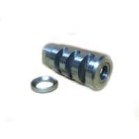 AR-15  Muzzle Brake, 1/2-28 threads, Stainless Steel, Hand Made