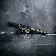 MA-9 9MM Moriarti Arms 11" Salt & Pepper Glock Style Pistol / Non-LRBHO / Slick Side – FFL Transfer Required