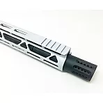Moriarti AR-15 7.62x39 16 inch upper with multi-port shroud, clear white
