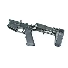 MORIARTI AR-15 COMPLETE PISTOL LOWER / SB TACTICAL PDW PISTOL BRACE - BLACK