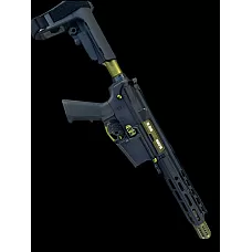 Moriarti AR-15 5.56/.223 10.5" Semi-Auto Pistol – Green Accents, SBA3 Brace, M-Lok Rail