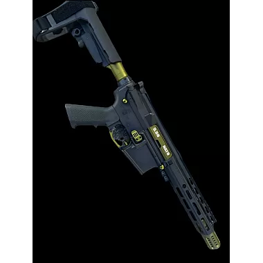 Moriarti AR-15 5.56/.223 10.5" Semi-Auto Pistol – Green Accents, SBA3 Brace, M-Lok Rail