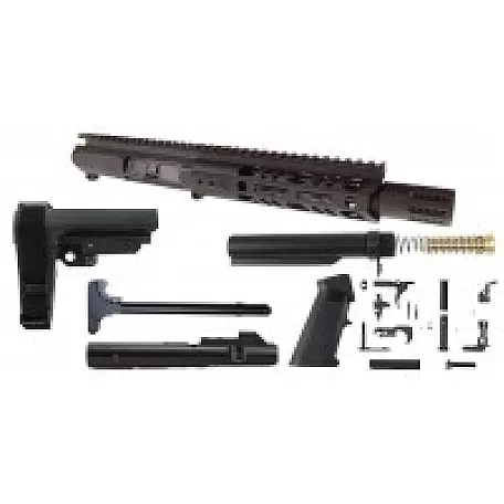 AR-10MM 8" Slick Side Pistol Kit / M-LOK / Micro Shroud / SBA3 Brace / Non-LRBHO