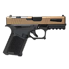 Glock 19 Gen 1-3 Compatible THE COMPETITOR Burnt Bronze Complete Slide Kit – Choose Barrel Finish