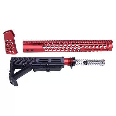 AR-15 15" HONEYCOMB SERIES Complete Furniture Set | M-LOK | Anodized Finish | Choose Color