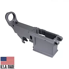 AR-15 80% Lower Receiver - Tungsten Cerakote | 7075-T6 Forged Receiver