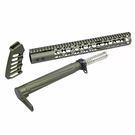 AR-15 AIRLITE Series Complete Furniture Set | Lightweight, Durable | Anodized in Various Colors