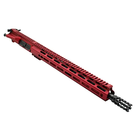 AR-15 5.56/.223 16" M4 Upper with Red MLOK Handguard & Custom Pineapple Muzzle Brake | Moriarti Arms
