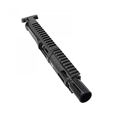 Moriarti AR-9 9MM 4.5" Pistol Length 'Patriotic' Complete Upper - MLOK, Flash Can, Non-LRBHO