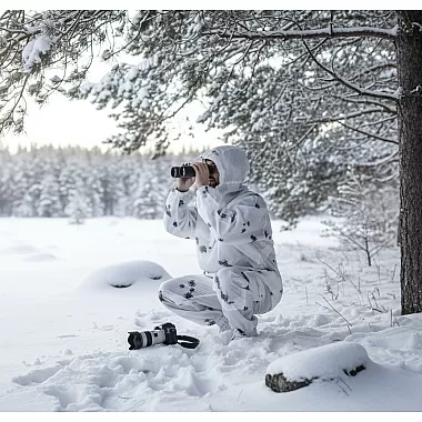 Ukrainian Army Official "Blob" Winter Camouflage Suit – Snow Camo, Jacket & Pants, Original Military Tags, Windproof
