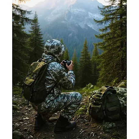 Military Surplus Camouflage Suit – MM14 Pixel | Waterproof Hooded Jacket & Pants