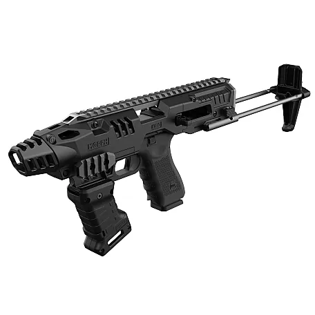 KIRO Morph 19 Glock Conversion Kit – Compact PDW Chassis for G17/G19 Gen 3-5, Spring-Loaded, Picatinny Rails