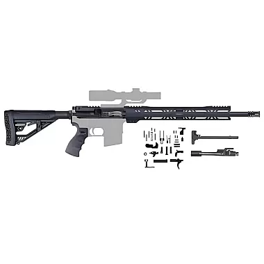 Moriarti AR-15 18" .350 Legend Rifle Kit - Black | No Lower Receiver | Moriarti Armaments