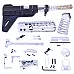 AR-15 Builder Kit with 7" M-LOK Handguard & Micro Breach Brace – Multiple Finish Options