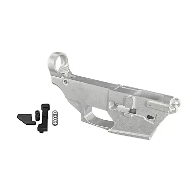 AR-9 80 Billet Lower Receiver — Glock Style / Raw – 9mm, .40 S&W, .357 SIG