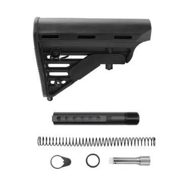 AR-9MM 6-Position Collapsible Stock Kit with 7oz Stainless Buffer, Blackhawk Knoxx Stock – Mil-Spec – Moriarti Arms