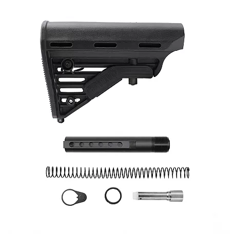 AR-9MM 6-Position Collapsible Stock Kit with 7oz Stainless Buffer, Blackhawk Knoxx Stock – Mil-Spec – Moriarti Arms