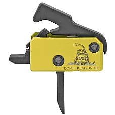 RISE Armament Flat Super Sporting Trigger | "Don't Tread On Me" Edition | Anti-Walk Pins Included