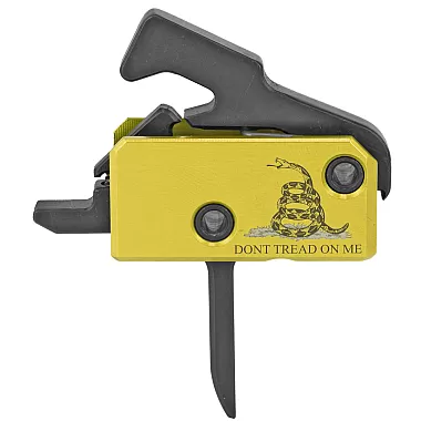 RISE Armament Flat Super Sporting Trigger | "Don t Tread On Me" Edition | Anti-Walk Pins Included