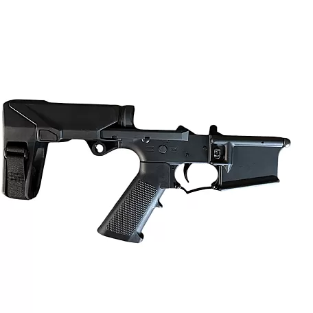 MA-15 Complete Pistol Lower Receiver / HBPDW Pistol Brace, Black