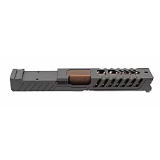 G22 Complete Grey Cerakote RMR Slide w/ .40 S&W Barrel | Black or Bronze Barrel
