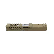 The Coyote Tan Complete Slide Kit w/ RMR Cutout – Gen 3 Compatible – G17 or G19 Option - Stainless Optimus Barrel