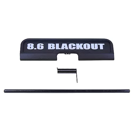 AR-10 / LR-308 Ejection Port Dust Cover Assembly with 8.6 Blackout Engraving