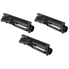 3 Pack - M4 Flat Top Upper Receiver - Stripped - Black Anodized