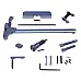 AR-10 .308 7.75-inch mini tactical pistol build kit in anodized colors