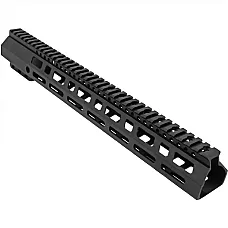 AR-10 15" Free Float Handguard – M-LOK, D-Cut, DPMS Low Profile, Black