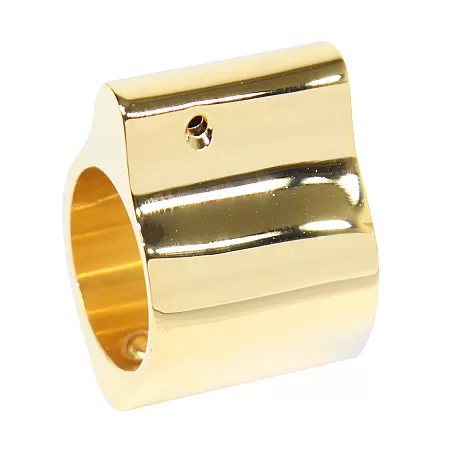 AR-15 .750 Steel Low Profile Gas Block - 24K Gold Plated