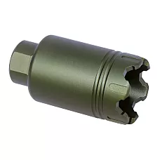 AR-15/AR-10 Micro 'Trident' Flash Can with Glass Breaker | Choose Color & TPI | Moriarti Armaments