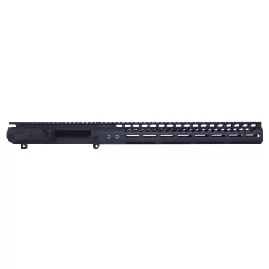 AR-10 Stripped Billet Upper Receiver & 15" Ultralight M-LOK Handguard Combo Set – DPMS Low Profile – Black