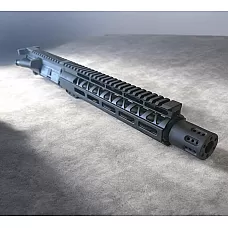 AR-9MM Enhanced 10.5" Pistol Length Upper Assembly with BCG, Charging Handle & American Flag