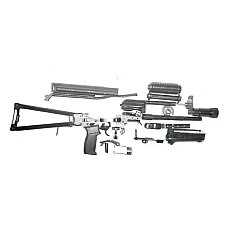Krinkov-Style AK-47 7.62x39 Parts Kit – 8.5" Populated & Headspaced Barrel