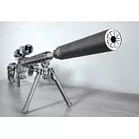 WTF Silencers - The Barron- 50 Caliber NON-BMG Silencer, Titanium, Black