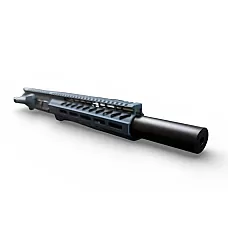 AR-15 5.56/.223 7.5" Pistol Upper Assembly - Titanium Blue - Fake Can