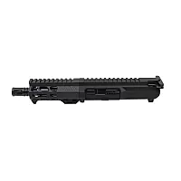  AR-15 Left Hand 5" Slick Side Micro M-LOK Upper Assembly - Choose Caliber