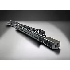 AR-15 .450 Bushmaster 16" Steel Black Nitride Upper Assembly, Tanker Muzzle Brake, M-LOK Handguard