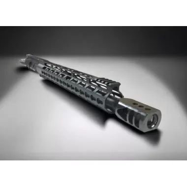 AR-15 .450 Bushmaster 16" Steel Black Nitride Upper Assembly, Tanker Muzzle Brake, M-LOK Handguard