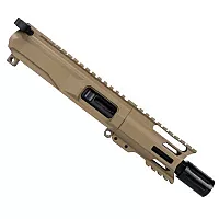 AR-40 4" Slick Side Pistol Upper with Diverter, BCG & Charging Handle - Choose Color