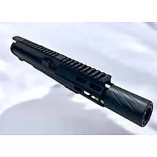 AR-15 300 BLK 5" Pistol Hybrid Upper Assembly / Spitfire Muzzle Brake / MLOK Rail / Left Hand Ejecting
