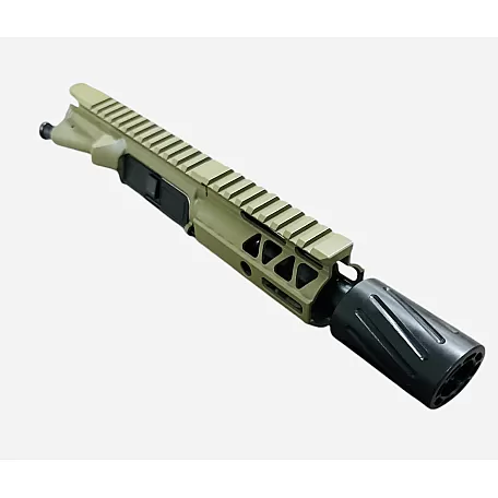 AR-15 300 BLK 5" Pistol Hybrid Upper Assembly, Spitfire Muzzle, Mlok Handguard, Zombie Green – Moriarti Arms
