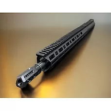 Moriarti AR-10 .277 Sig Fury 16" Spiral Fluted Hybrid Upper Receiver Assembly | Slanted Brake | DPMS Compatible